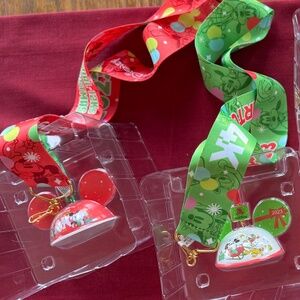 4 - RunDisney 4k ornaments/medals with lanyards